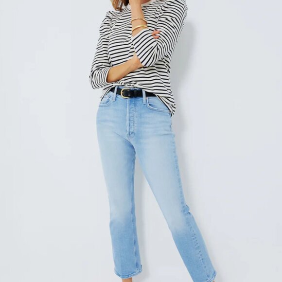 Pomander Place  Navy Striped Vesty Long Sleeve Crewneck $78 - Picture 3 of 6